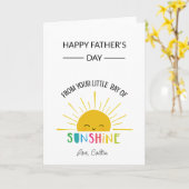 Vaderdag kaart zonneschijn  (Gele Bloem)