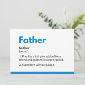 Vaderdag kaarten superhelden Superpapa (Staand voorkant)