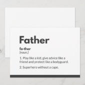 Vaderdag kaarten superhelden Superpapa (Voorkant / Achterkant)