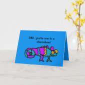 Vaderdag Kameleon Kaart (Gele Bloem)