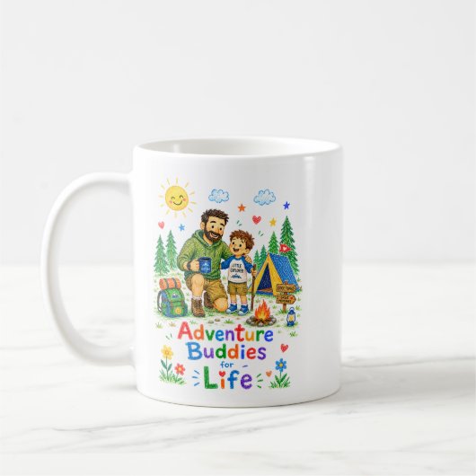 Vaderdag kamperen koffiemok (Links)