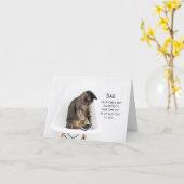 Vaderdag Kat op Telefoon Van Dochter Kaart (Gele Bloem)