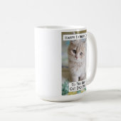 Vaderdag Kat pap Grootste foto van beste ooit Koffiemok (Voorkant rechts)