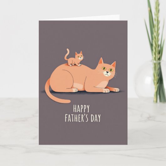Vaderdag Katten Illustratiekaart Kaart (Voorkant)