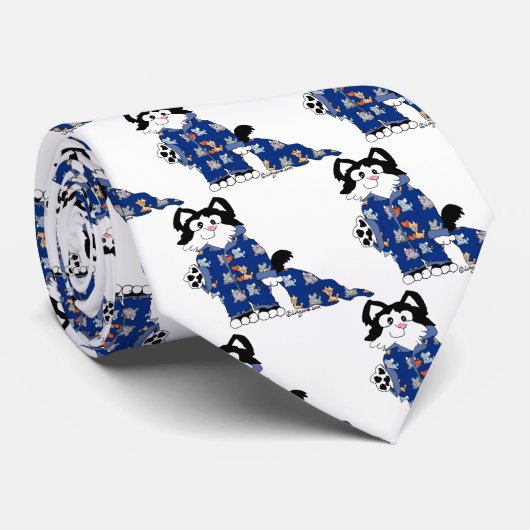 Vaderdag katten Stropdas pyjama (Opgerold)
