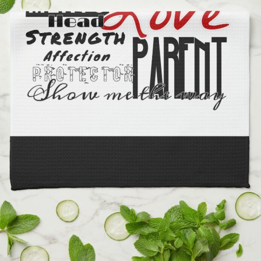 vaderdag keukenhanddoek (Gevouwen)