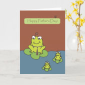 Vaderdag - Kikkers door Rode Tand Kaart (Gele Bloem)
