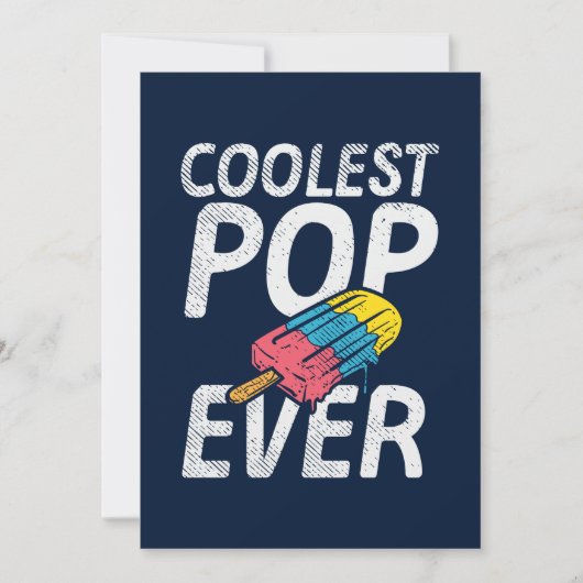 Vaderdag Kinderen Foto Coolste Pop Ever Kaart (Voorkant)