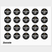 Vaderdag King Classic Ronde Sticker (Vel)