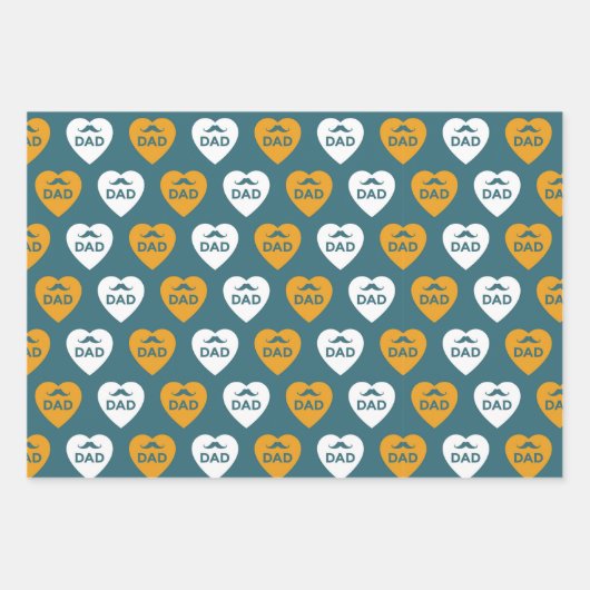 Vaderdag King Dad Set Inpakpapier Vel (Voorkant 2)