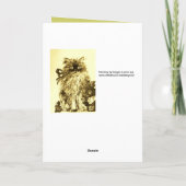 VADERDAG KITTEN MET GROENE WITTE ROSSEN KAART (Achterkant)