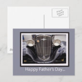Vaderdag Klassieke auto Briefkaart (Voorkant / Achterkant)