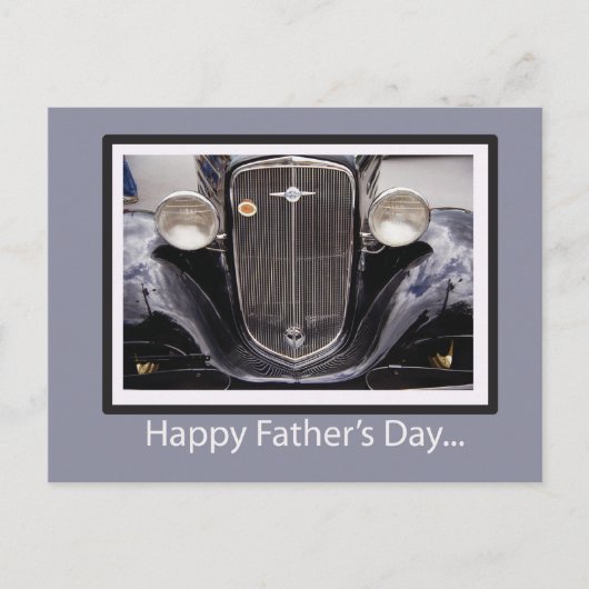Vaderdag Klassieke auto Briefkaart (Voorkant)