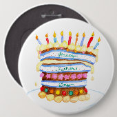 Vaderdag knop ronde button 6,0 cm (Voorkant /achterkant)