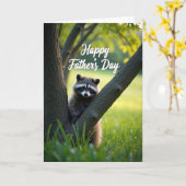 Vaderdag Knuffelend Wezen Scene Kaart (Gele Bloem)