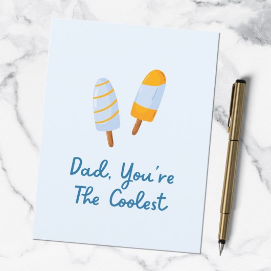 Vaderdag Koelste Papa Grappige Quote Briefkaart