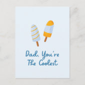 Vaderdag Koelste Papa Grappige Quote Briefkaart (Voorkant)