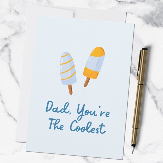 Vaderdag Koelste Papa Grappige Quote Kaart