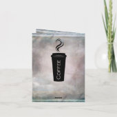 Vaderdag Koffie & Schriftuur Rustieke Toscaanse Feestdagen Kaart (Achterkant)