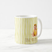 Vaderdag koffiemok met leuke gele strepen (Voorkant rechts)