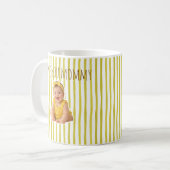 Vaderdag koffiemok met leuke gele strepen (Voorkant links)