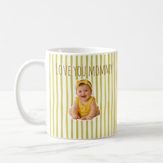 Vaderdag koffiemok met leuke gele strepen (Links)