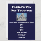 Vaderdag kom samen! Uitnodigingen! Blauwe Oceaan Kaart (Achterkant)