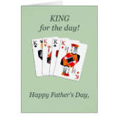 Vaderdag, koningen voor dag-speelkaarten (Voorkant)