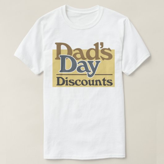 Vaderdag Kortingen T-shirt (Design voorkant)