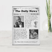 Vaderdag Kranten (aanpasbaar) Kaart (Voorkant)