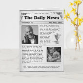 Vaderdag Kranten (aanpasbaar) Kaart (Gele Bloem)