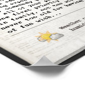 Vaderdag Kranten (aanpasbaar) Poster (Hoek)