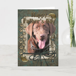 Vaderdag - Labrador - Chocolade Kaart