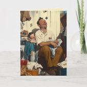 Vaderdag Lachen in de wasruimte (Voorkant)