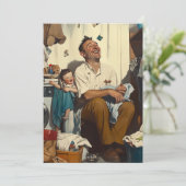 Vaderdag Lachen in de wasruimte Kaart (Staand voorkant)