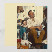 Vaderdag Lachen in de wasruimte Kaart (Voorkant / Achterkant)