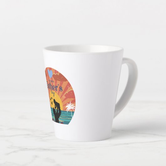 vaderdag latte mok (Rechterhoek)