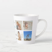 Vaderdag Latte-Mok | Gepersonaliseerde foto's Latte Mok (Rechts)