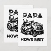 Vaderdag Lawn Trekker rijdende grasmaaier  Kaart (Voorkant / Achterkant)