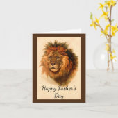 Vaderdag Leeuwengezicht Kaart (Gele Bloem)
