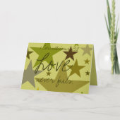 Vaderdag-Liefde faalt nooit 1 cor. 13:8 - Kaart (Voorkant)