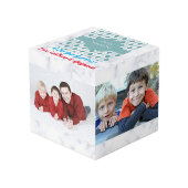 Vaderdag Liefde Foto Collage 4 Afbeeldingen Kubus (Voorkant hoekig)