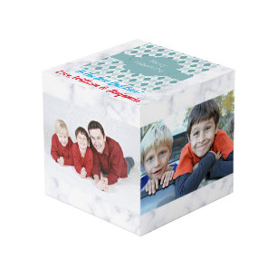 Vaderdag Liefde Foto Collage 4 Afbeeldingen Kubus