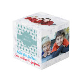 Vaderdag Liefde Foto Collage 4 Afbeeldingen Kubus (Voorkant hoekig)