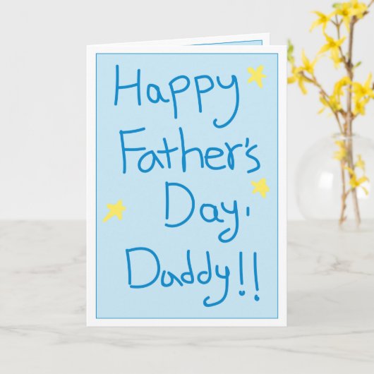 Vaderdag: Liefde Kaart (Gele Bloem)