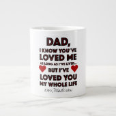 Vaderdag Liefdevolle Quote Grote Koffiekop (Voorkant)