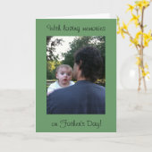 Vaderdag Lieve Herinneringen FOTO Kaart (Gele Bloem)