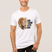 Vaderdag Lion Tri-Blend Shirt (Voorkant)