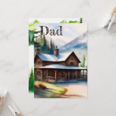 Vaderdag Log Home Kaart (Voorkant / Achterkant in situ)