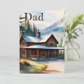 Vaderdag Log Home Kaart (Staand voorkant)